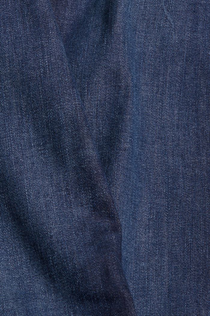 Stretchjeans af økobomuld, BLUE DARK WASHED, detail image number 4