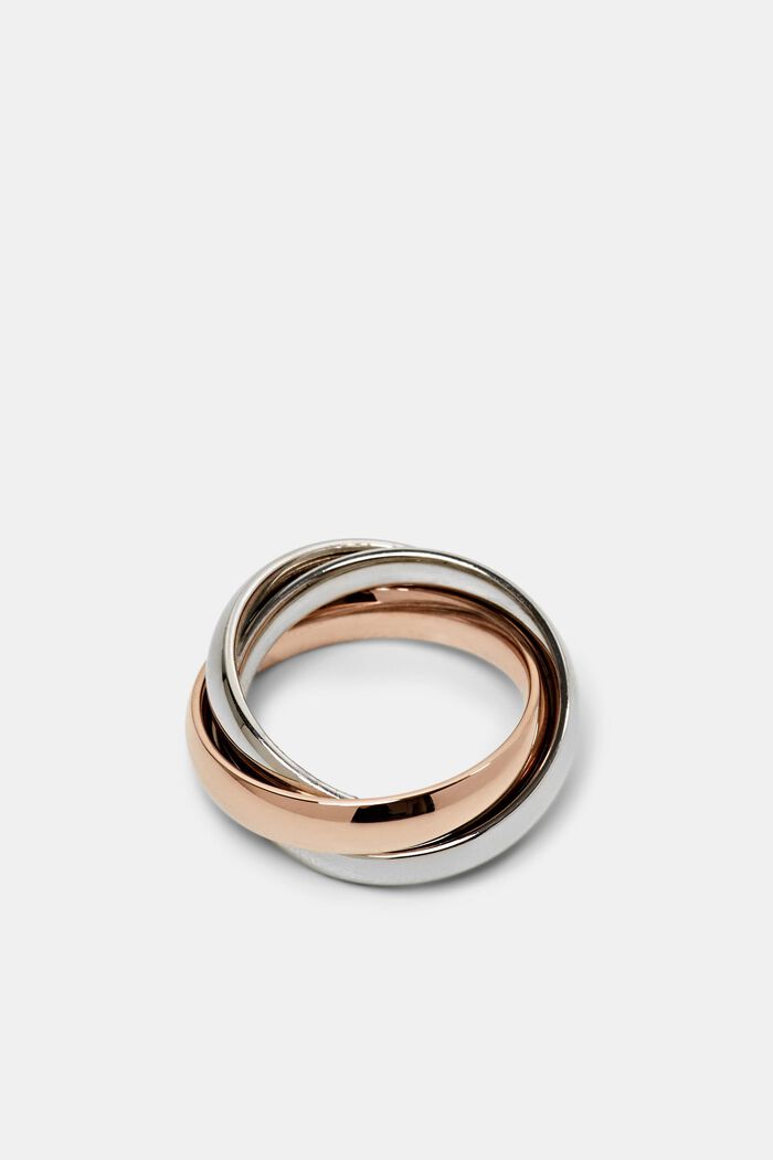 Trio-ring i rustfrit stål, ROSEGOLD, detail image number 0