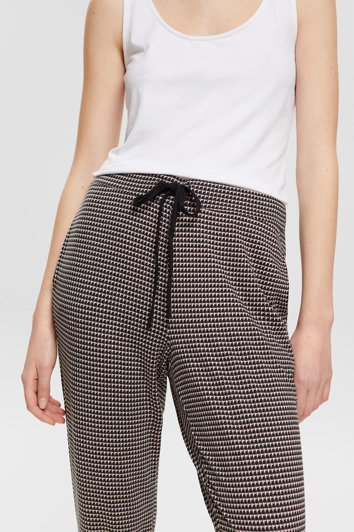 Pyjamasbukser med allover-mønster, BLACK, detail image number 2