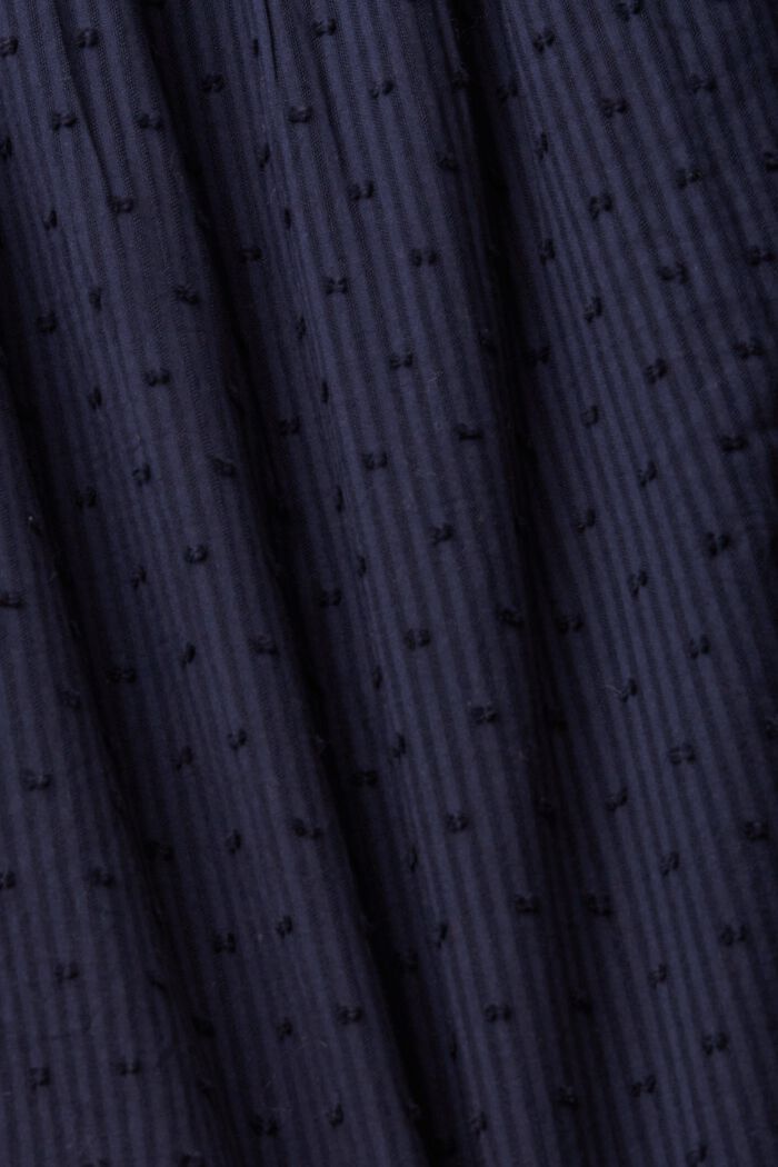 Dobby-bluse med bindedetalje, NAVY, detail image number 6