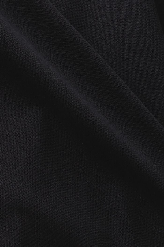 Unisex T-shirt i bomuldsjersey med logo, BLACK, detail image number 6