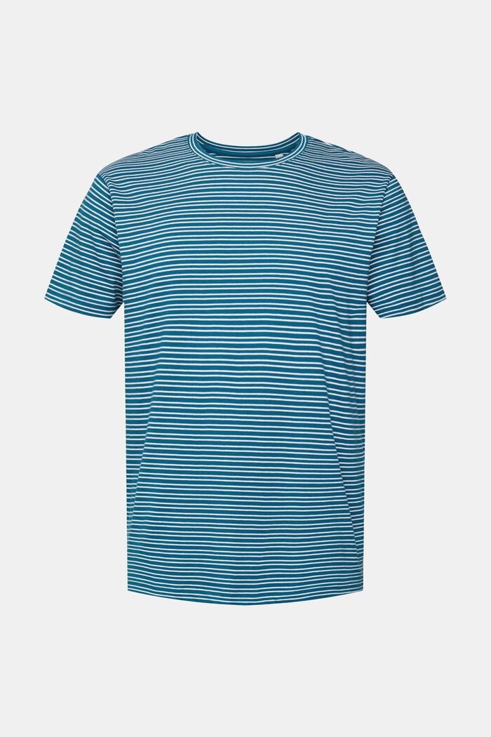 Jersey-T-shirt, 100% bomuld, PETROL BLUE, detail image number 6