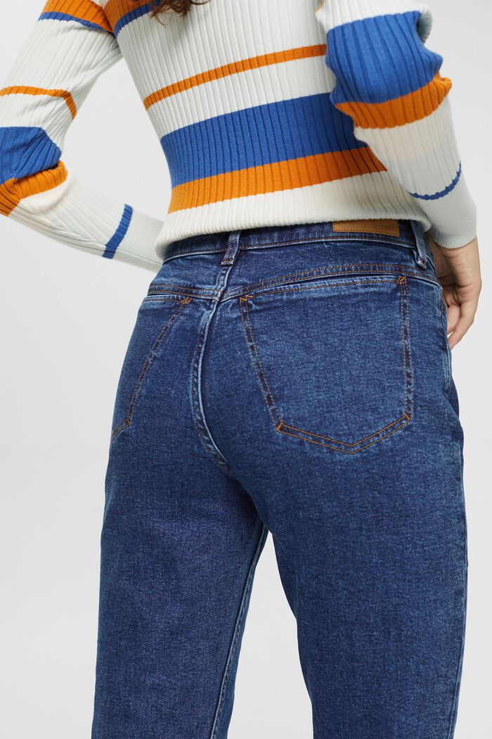 Mom fit jeans, BLUE DARK WASHED, detail image number 4