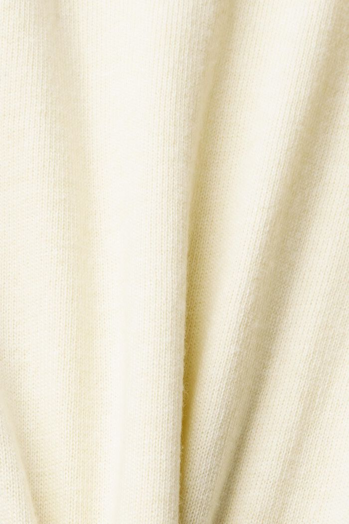 Kjole i uldmiks med flæser, LENZING™ ECOVERO™, ICE, detail image number 5