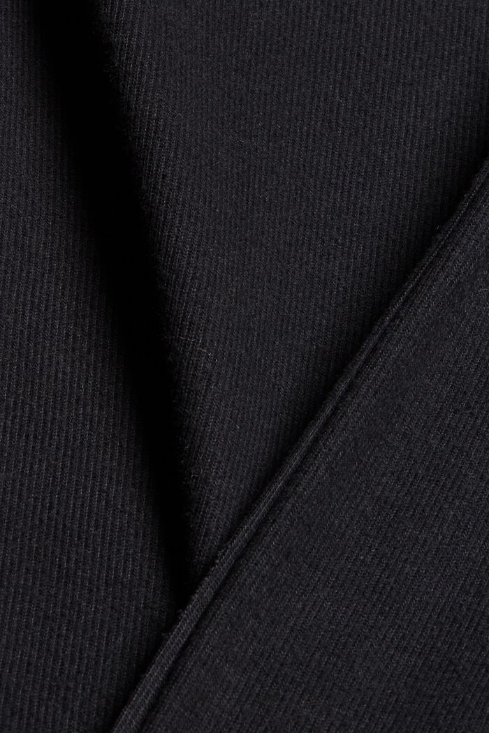 Sweatshirt med høj krave. økologisk bomuldsblanding, BLACK, detail image number 4