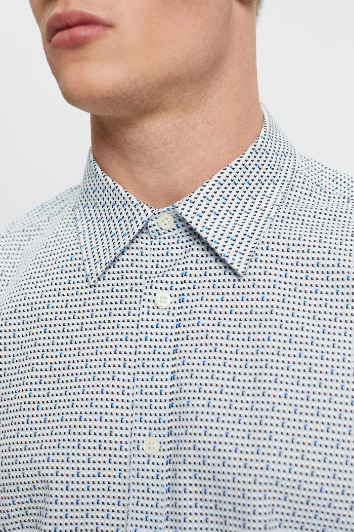 Skjorte i slim fit med allover-mønster, LIGHT BLUE, detail image number 2