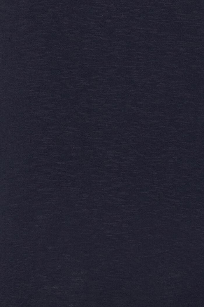T-shirt med hjerteprint, økologisk bomuld, NIGHT SKY BLUE, detail image number 2