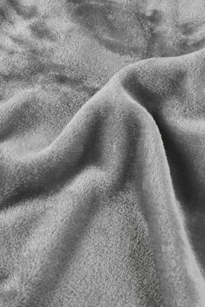 Fleece-plaid, DARK GREY, detail image number 1