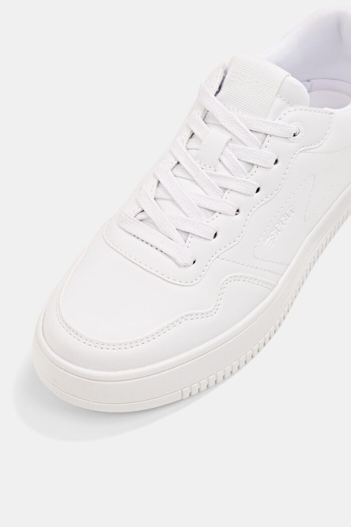 Sneakers med plateausål, WHITE, detail image number 4