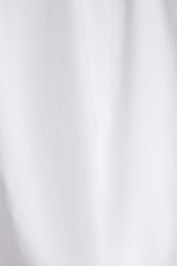 Skjortebluse af 100% bomuld, WHITE, detail image number 4