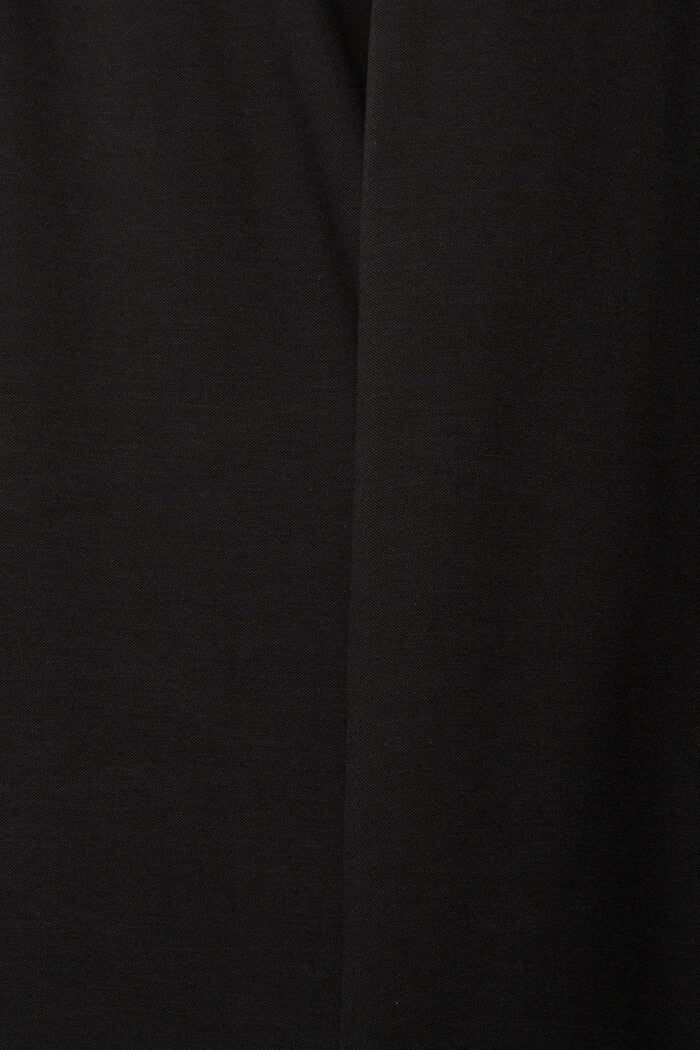 Wide-leg-bukser med elastisk linning, BLACK, detail image number 7
