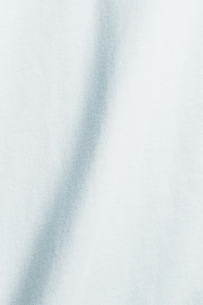 Sweatshirt af 100% økologisk bomuld, LIGHT TURQUOISE, detail image number 4