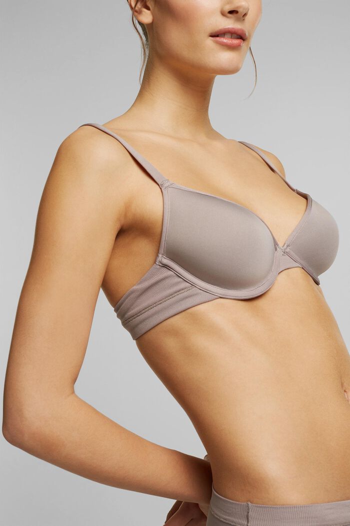 Bras with wire, TAUPE, detail image number 2