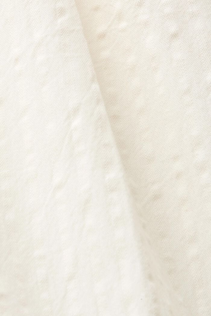 Lagdelt maxi-kjole med knapper på fronten, WHITE, detail image number 5