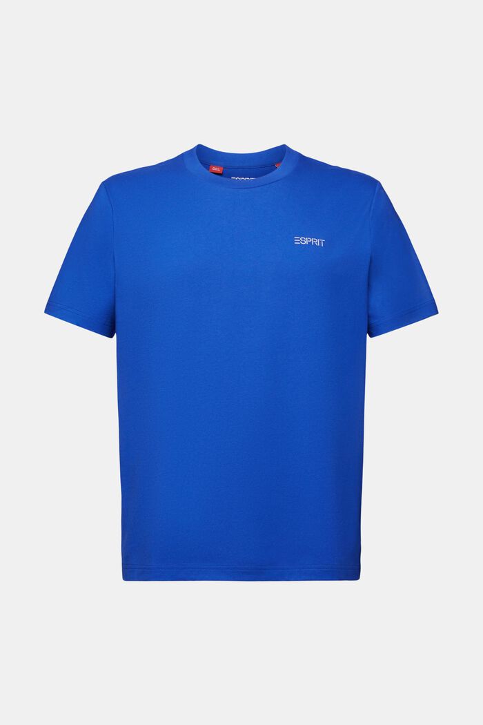 Unisex T-shirt med logo, BRIGHT BLUE, detail image number 7