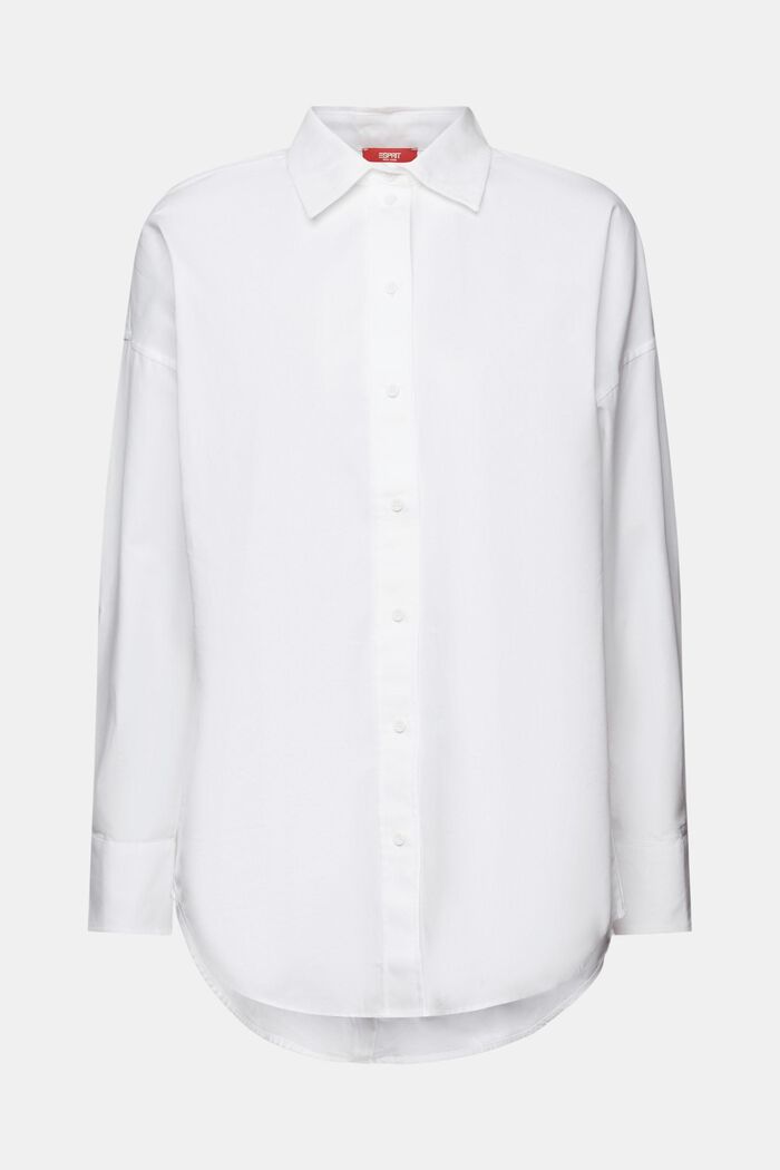 Oversized skjortebluse, WHITE, detail image number 6