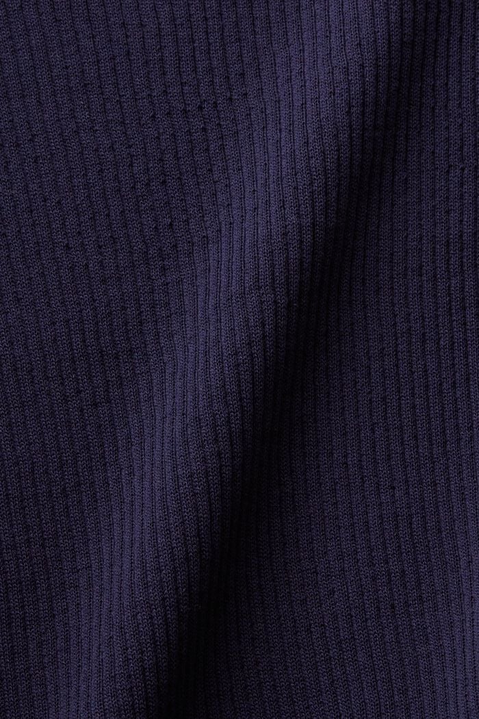 Sømløs, kortærmet sweater, NAVY, detail image number 4