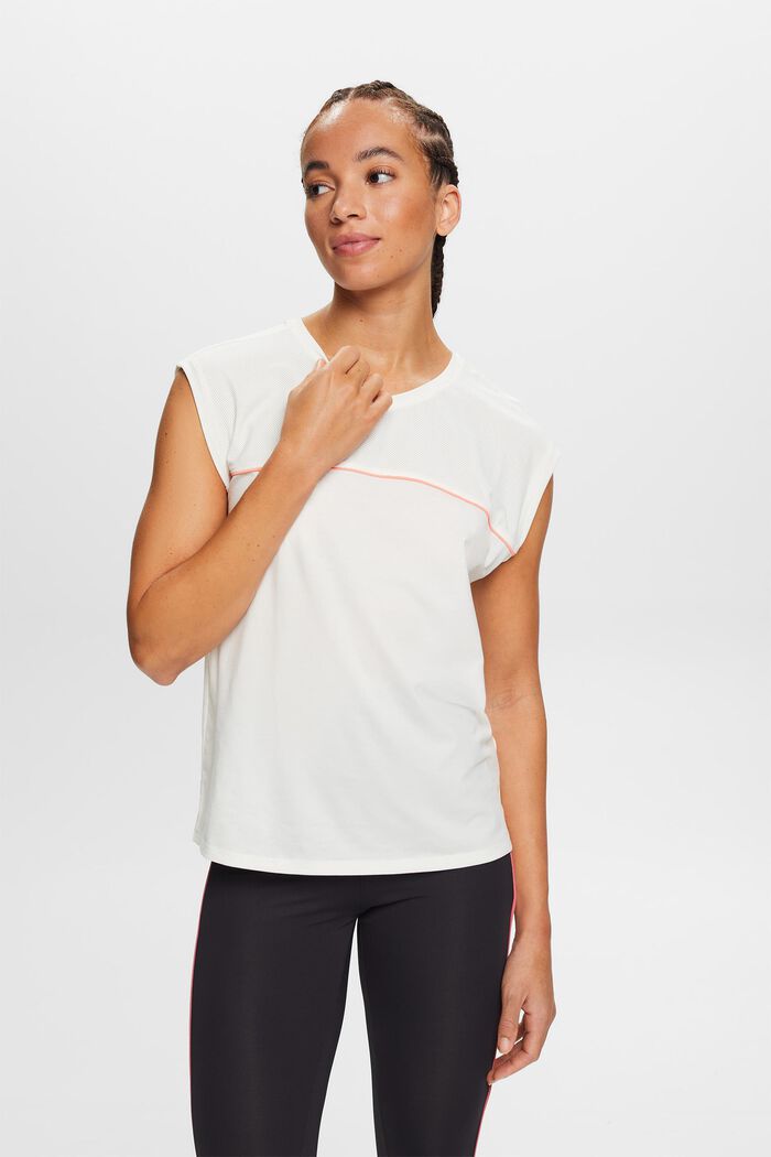 Stribet Active-top, OFF WHITE, detail image number 4