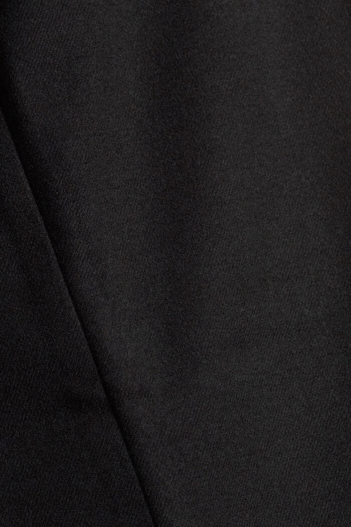 Genanvendte materialer: Flonelsbukser med bælte, BLACK, detail image number 4
