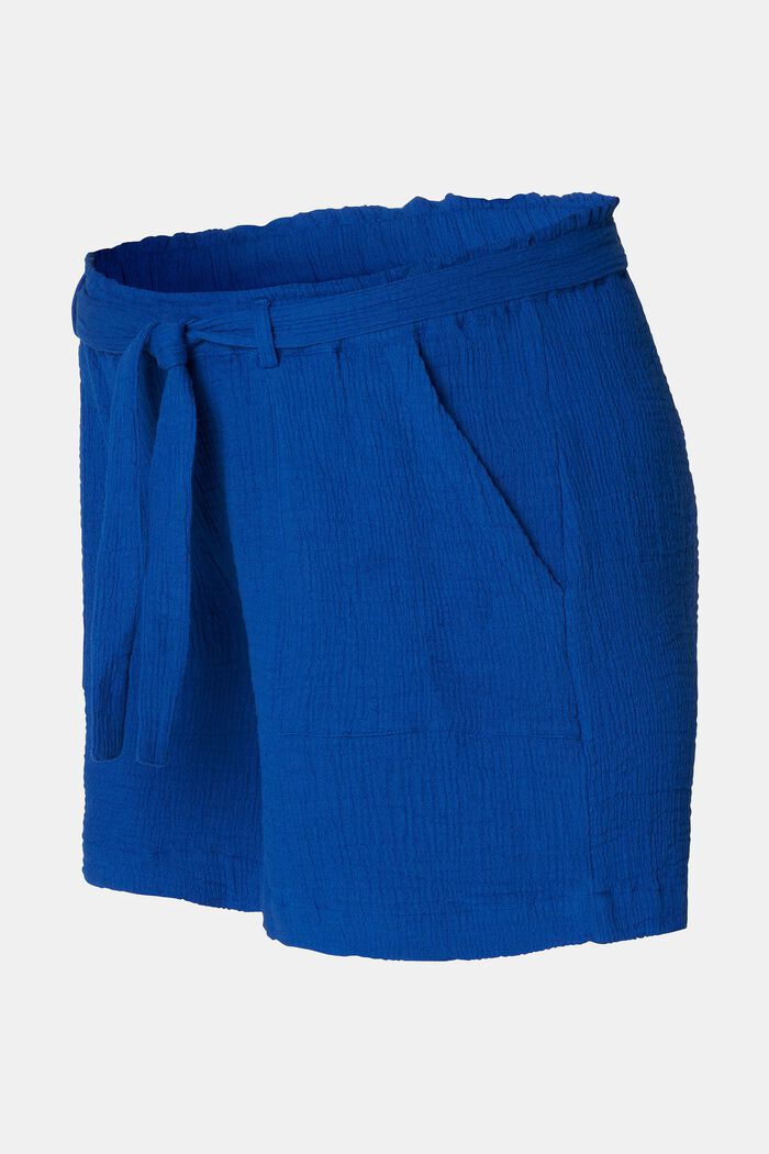 MATERNITY Shorts med lav støttelinning og bælte, ELECTRIC BLUE, detail image number 4
