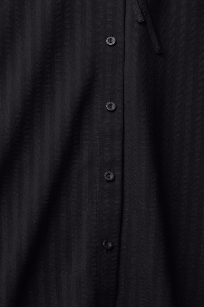 Bluse med flæsekrave, LENZING™ ECOVERO™, BLACK, detail image number 1