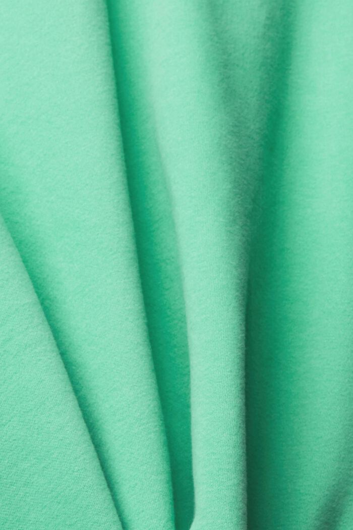 Hættetrøje i bomuldsmiks, GREEN, detail image number 1