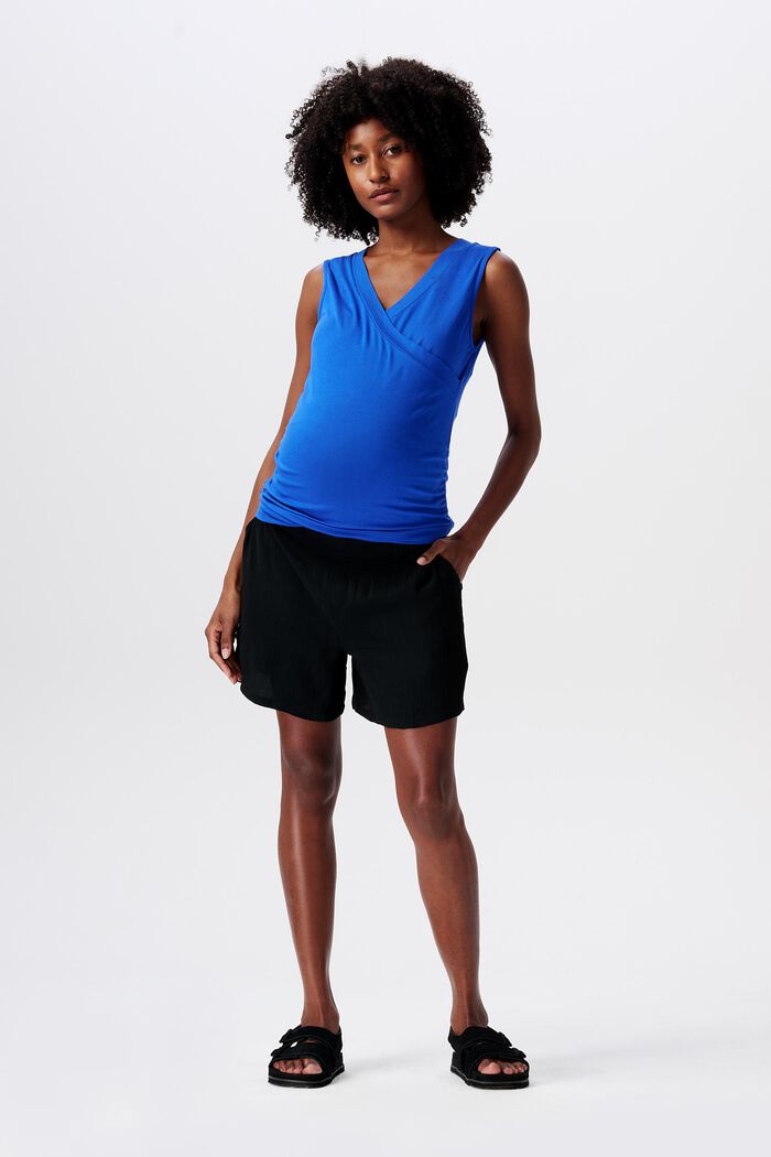 MATERNITY shorts med lav støttelinning, DEEP BLACK, detail image number 0