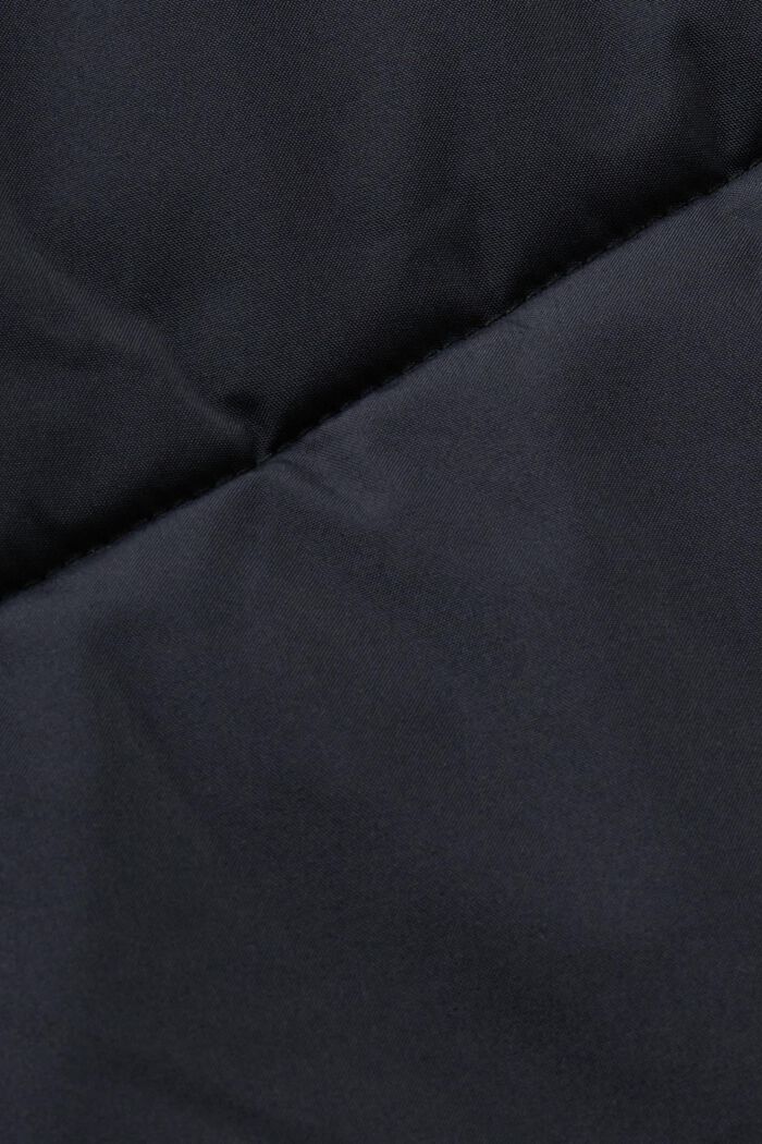 Quiltet pufferjakke med hætte, BLACK, detail image number 7