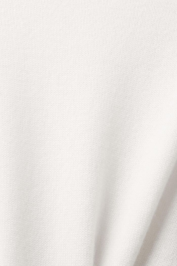 Sweater i kashmir med rund hals, OFF WHITE, detail image number 5