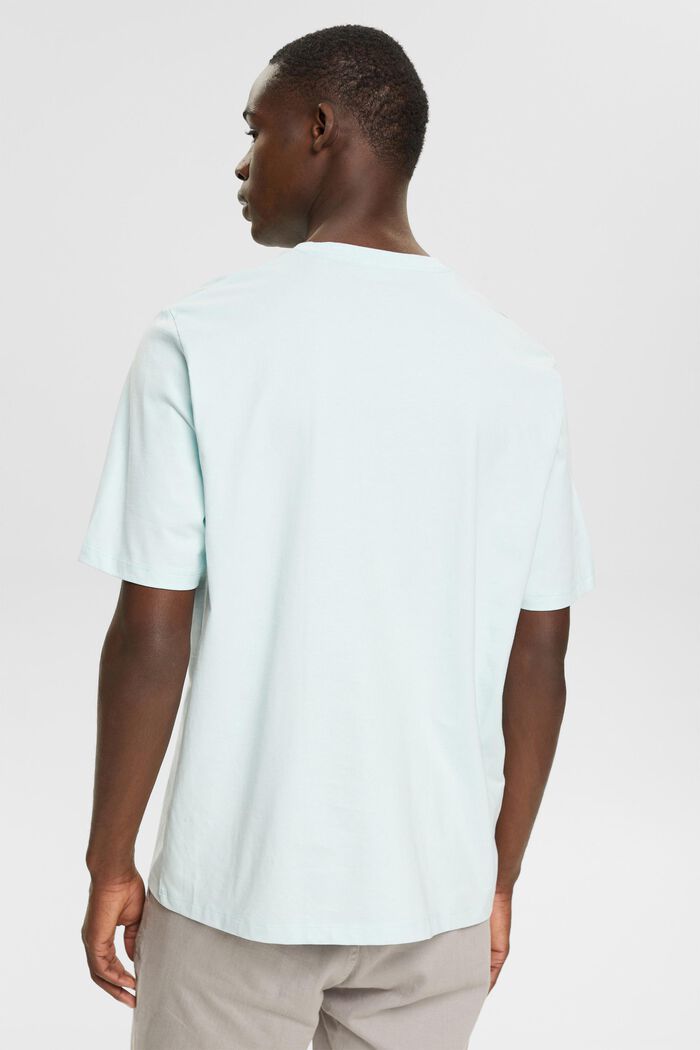 Jersey-T-shirt, 100% bomuld, LIGHT AQUA GREEN, detail image number 3