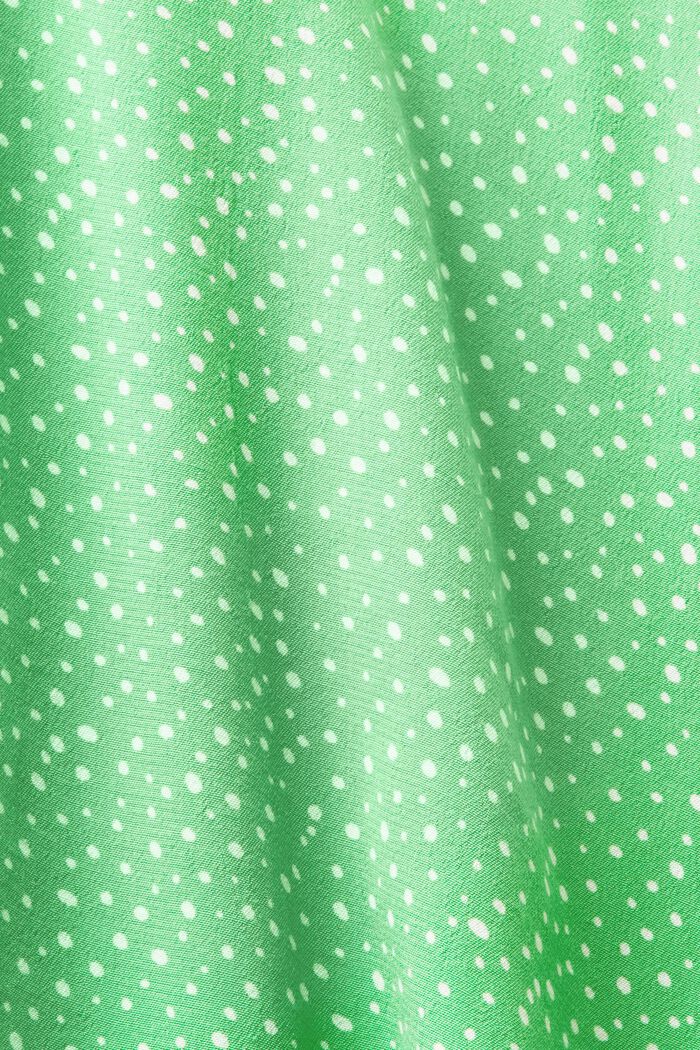 Bluse med V-hals og print, CITRUS GREEN, detail image number 4