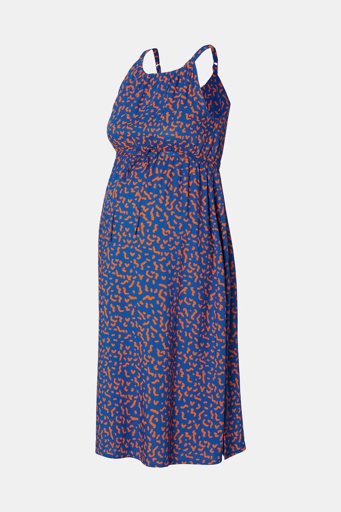 MATERNITY ærmeløs kjole med tryk, ELECTRIC BLUE, detail image number 4