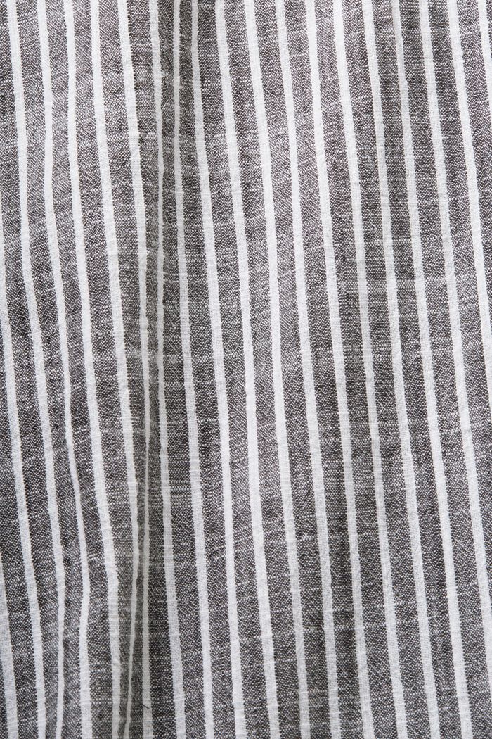 Skjortekjole med bælte, 100 % bomuld, ANTHRACITE, detail image number 5