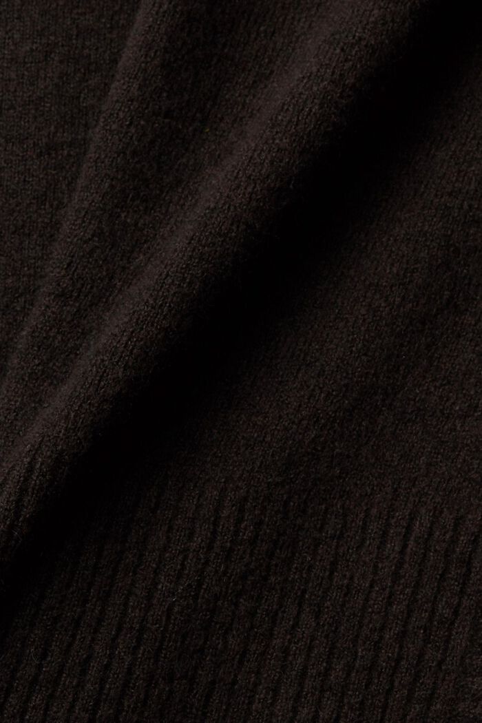 Slipover i uldblanding, BLACK, detail image number 1