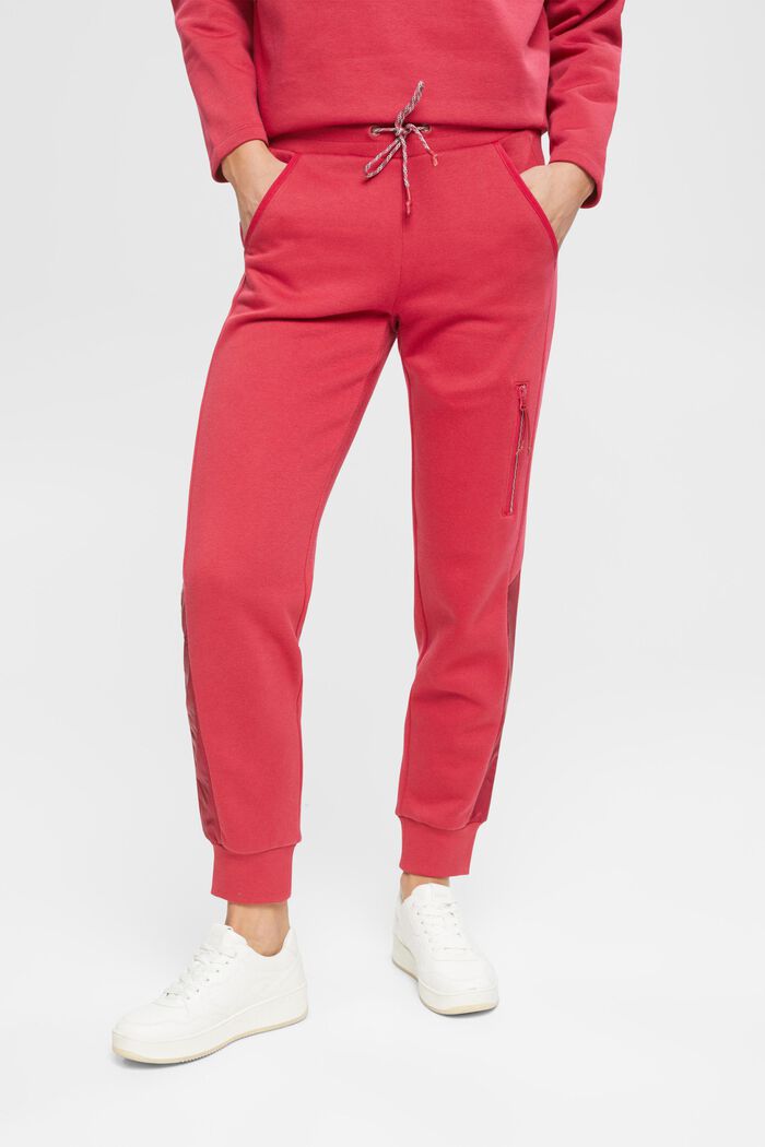 Sweatpants med lomme på benet, CHERRY RED, detail image number 0