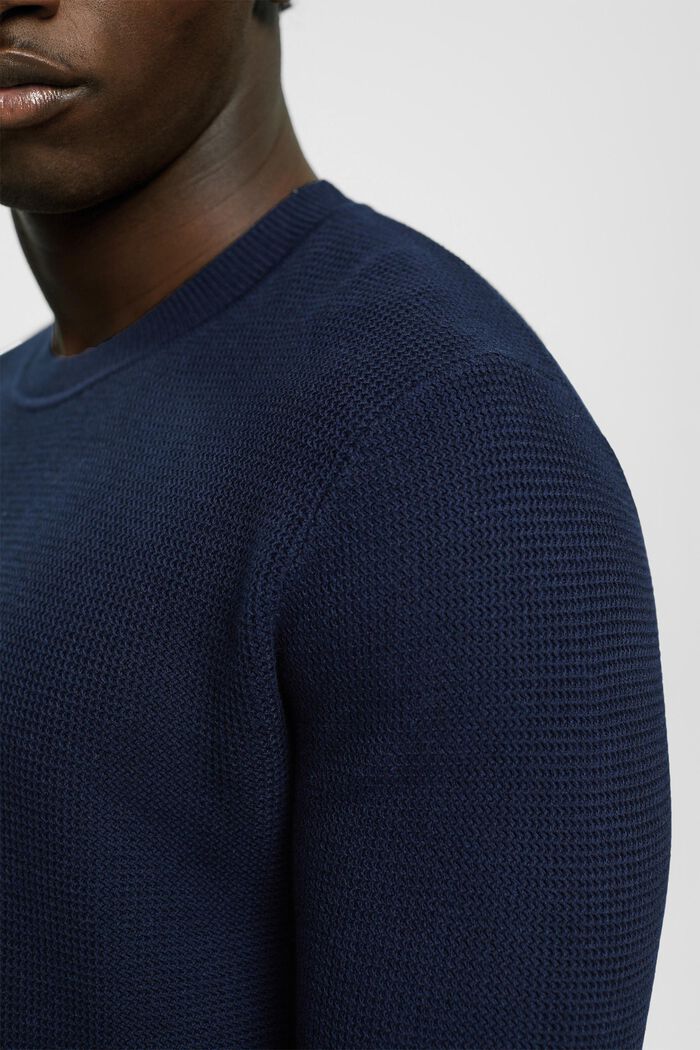 Stribet sweater, NAVY, detail image number 0