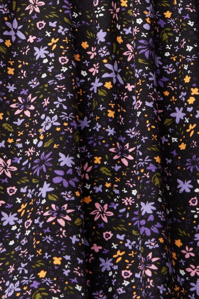 Mønstret kjole, LENZING™ECOVERO™, OLD BLACK, detail image number 4