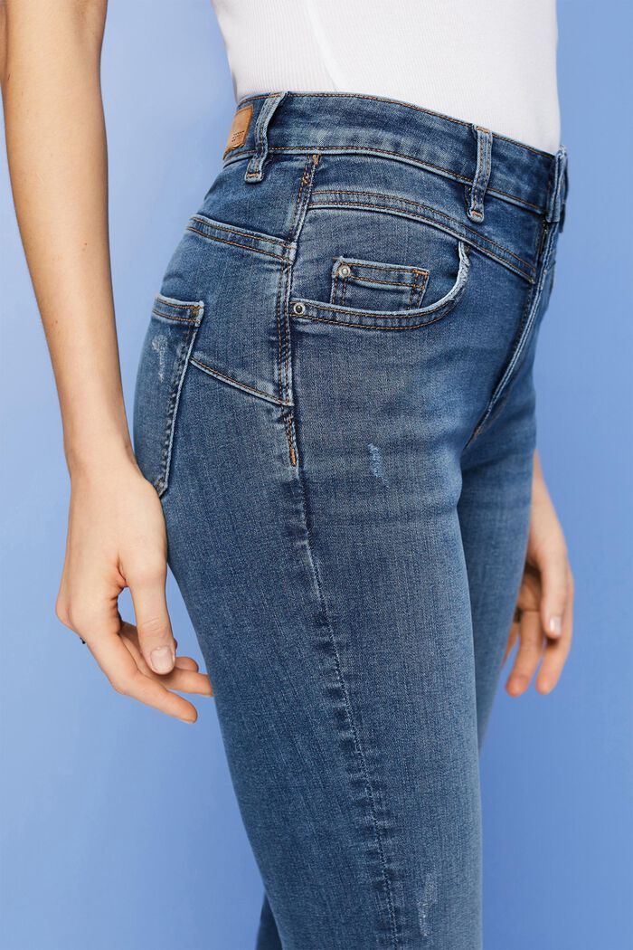 Shaping-jeans med høj linning, BLUE MEDIUM WASHED, detail image number 2