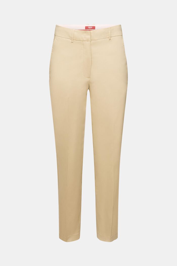 Slim fit-bukser med høj talje, SAND, detail image number 6