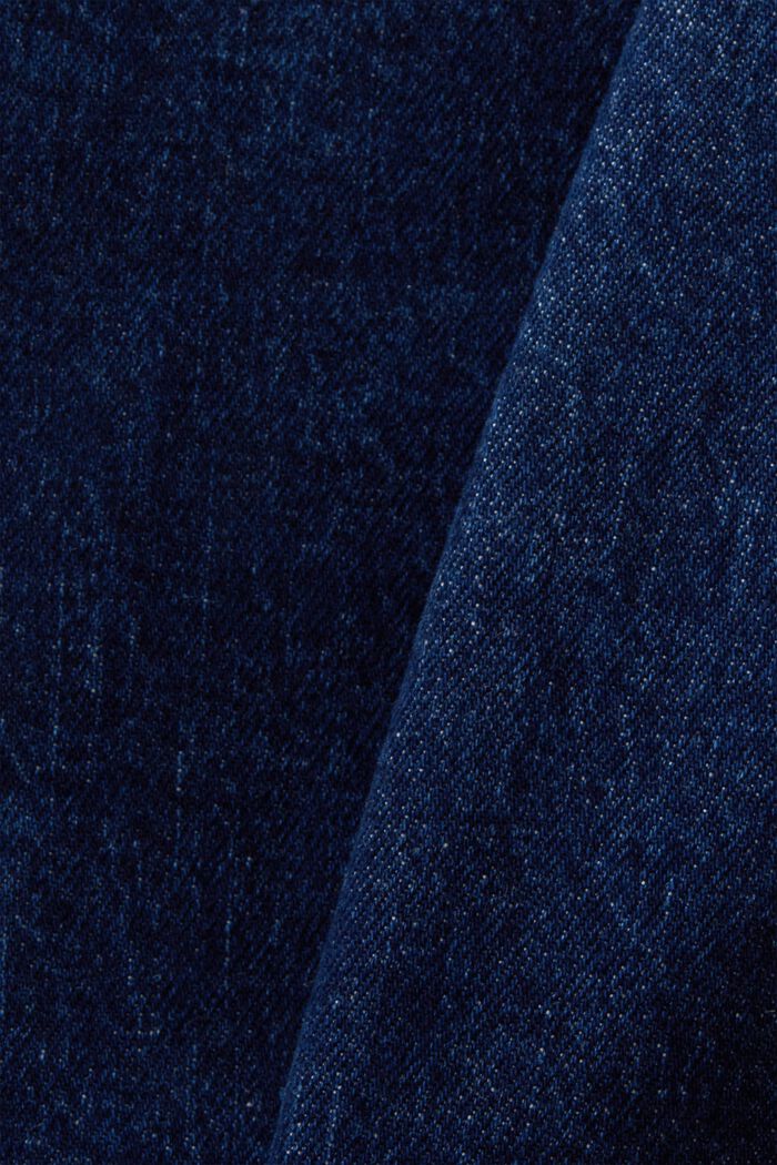 Retro slim-jeans med høj talje, BLUE MEDIUM WASHED, detail image number 6