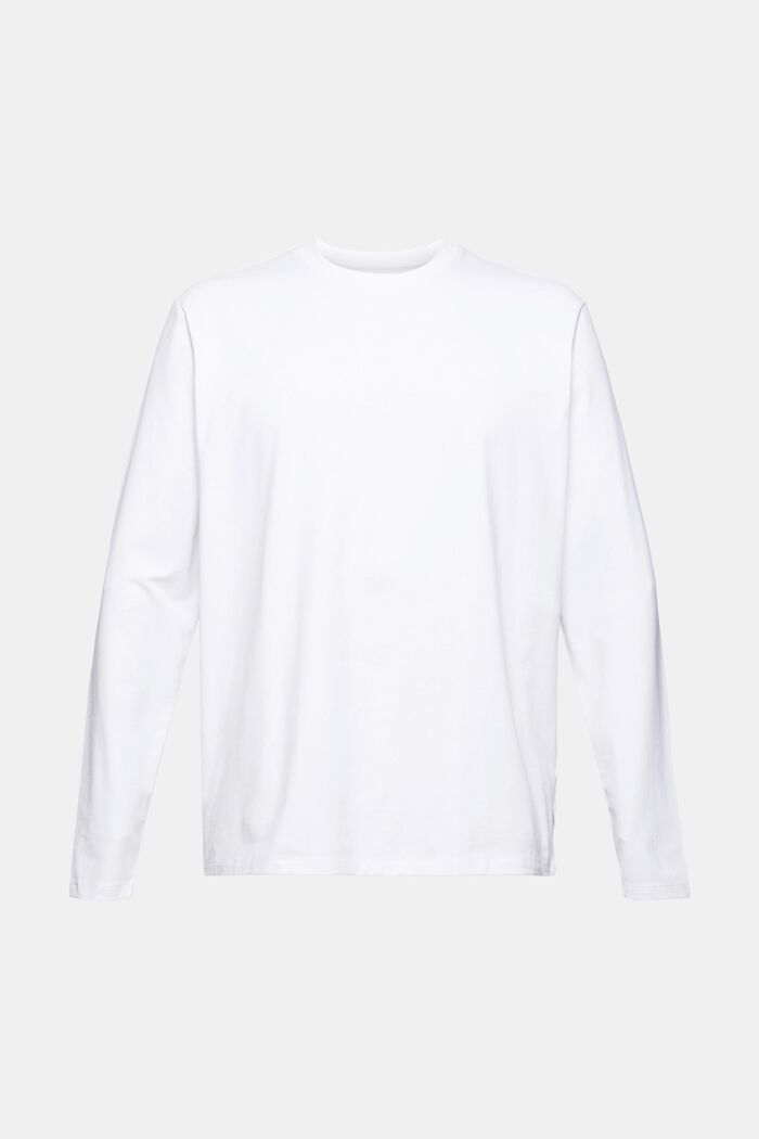 Langærmet T-shirt i jersey med COOLMAX®, WHITE, detail image number 7