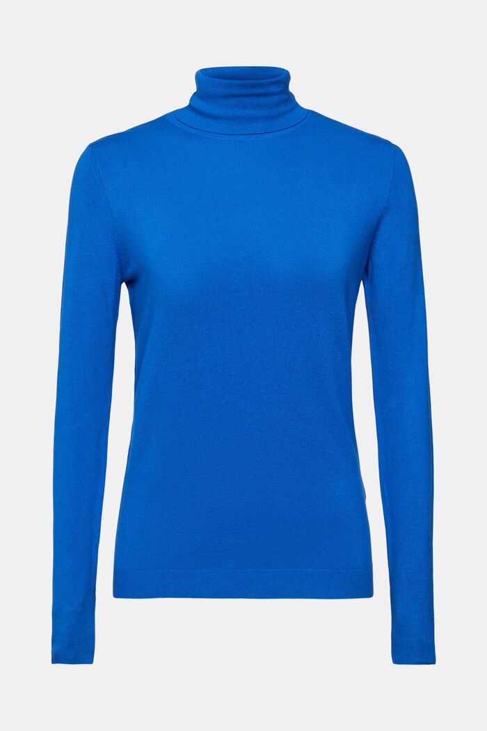 Pullover med rullekrave, BRIGHT BLUE, detail image number 2