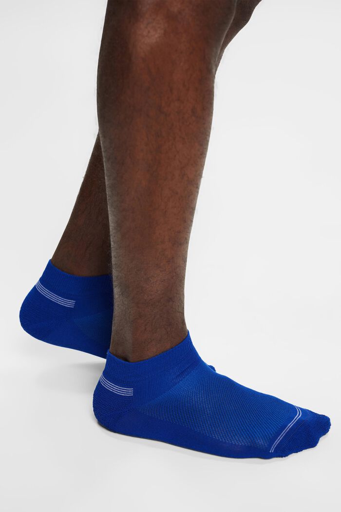 Pakke med 3 par sneakerssokker med mesh-struktur, BLACK/BLUE, detail image number 2