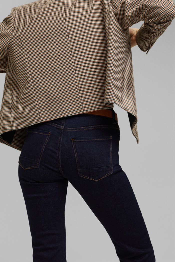 Basic bootcut-jeans med økologisk bomuld, BLUE RINSE, detail image number 5