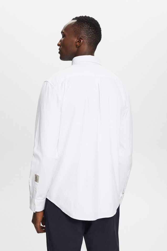 Regular fit-skjorte i twill, WHITE, detail image number 4
