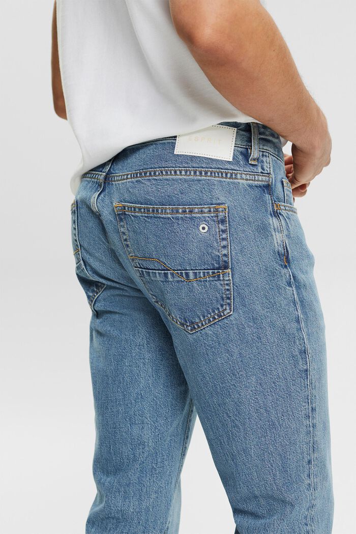 Jeans med knappet gylp, BLUE MEDIUM WASHED, detail image number 0