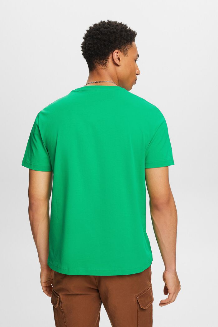 Kortærmet T-shirt med rund hals, GREEN, detail image number 2