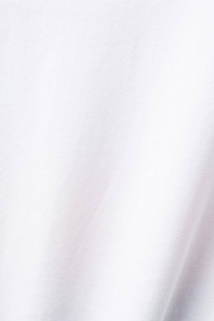 Bomulds-T-shirt print, WHITE, detail image number 5
