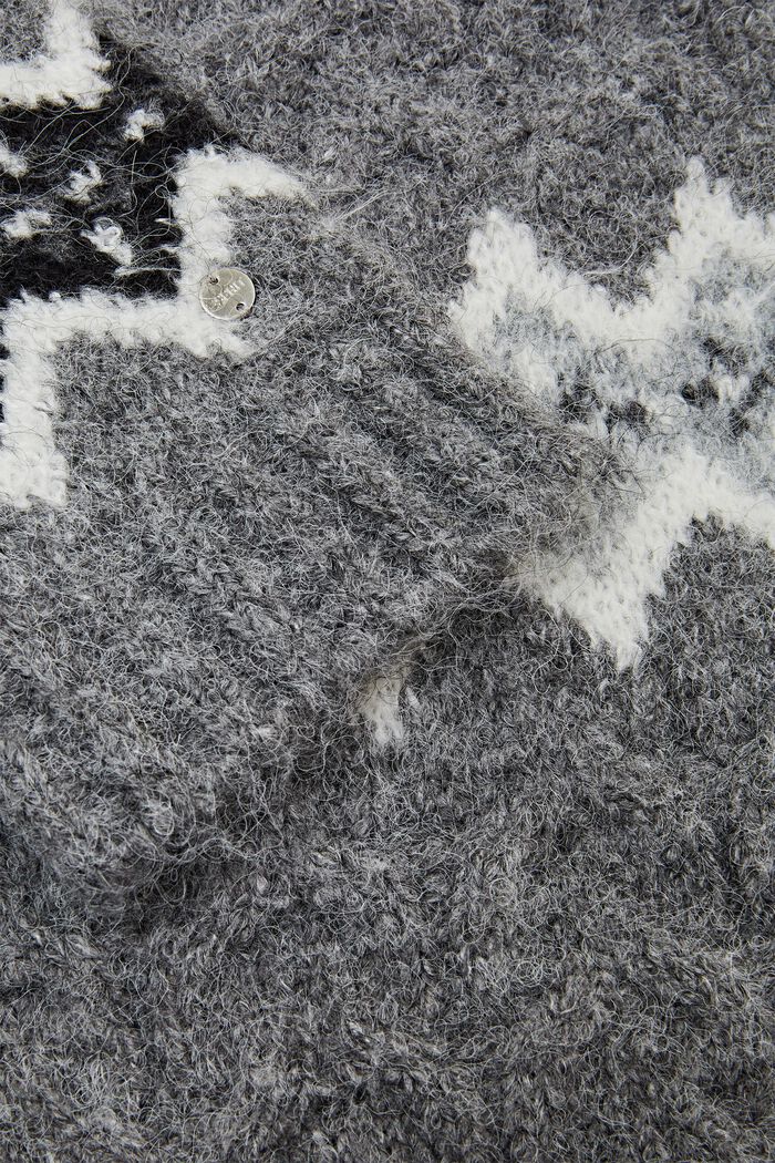 Tørklæde i Fair Isle-strik, GREY, detail image number 1