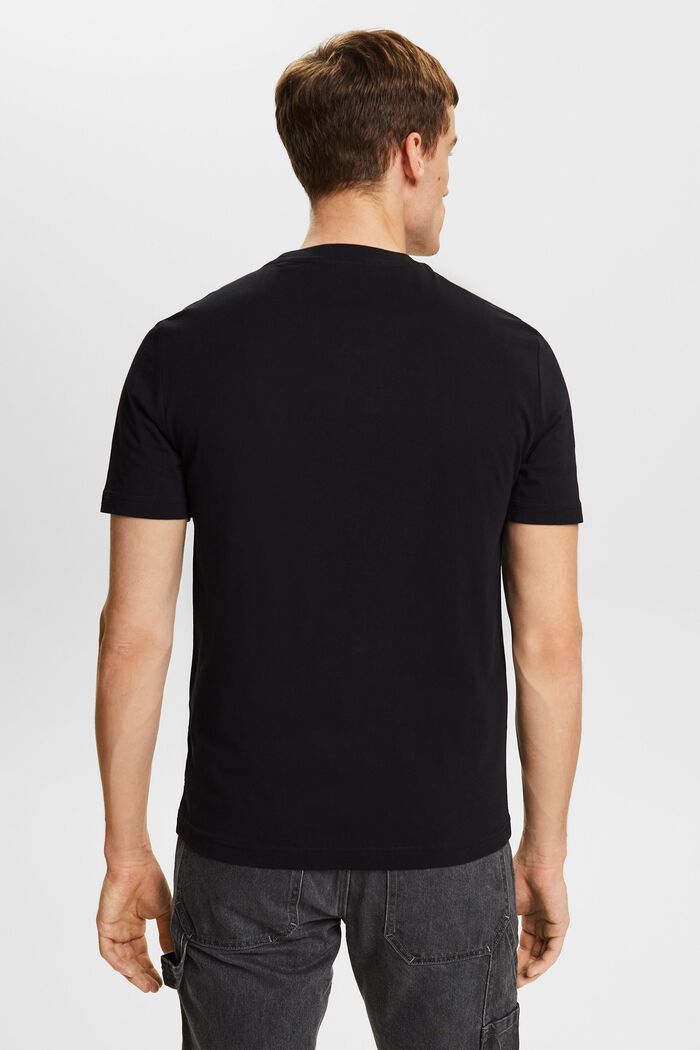 Jersey-T-shirt i økologisk bomuld, BLACK, detail image number 3